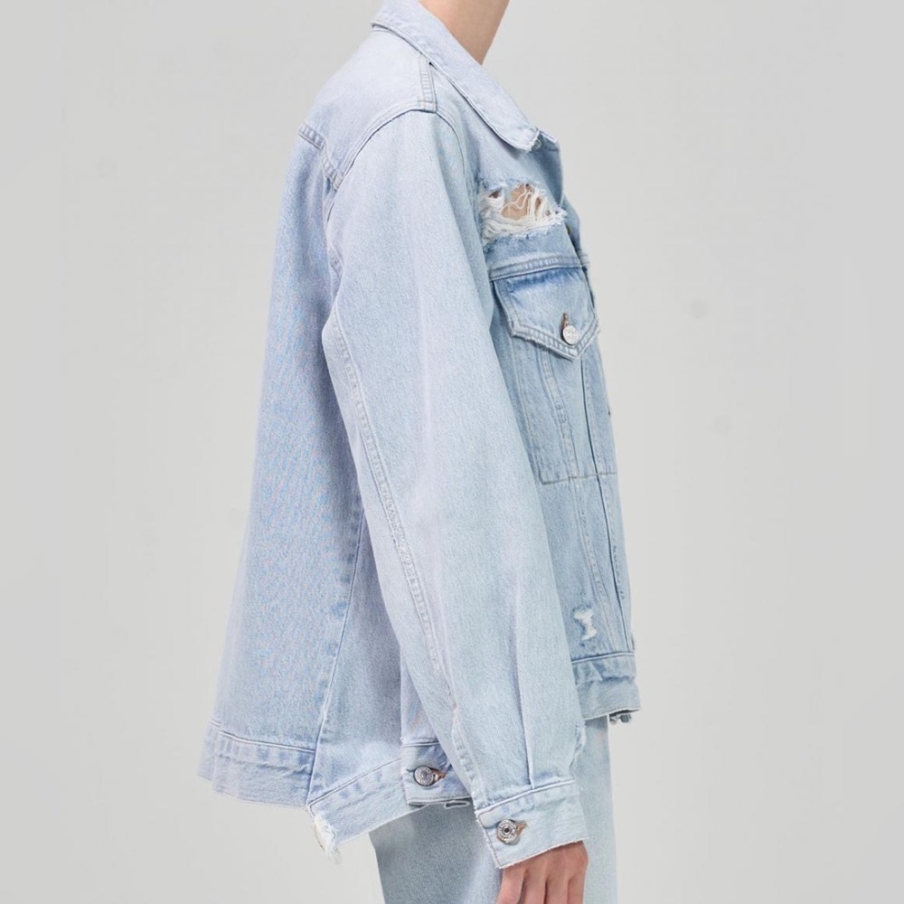 Citizens of Humanity Georgina Denim Jacket In Vidia light blue size XS NWT - Picture 2 of 8